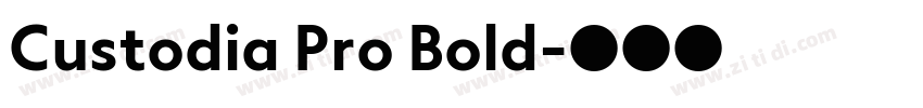 Custodia Pro Bold字体转换